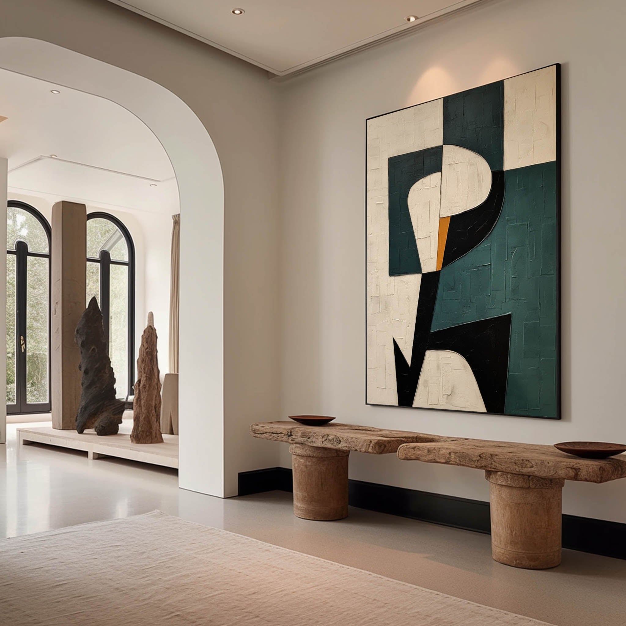 Minimalist Impasto Abstract Wall Art JC0015 - Viral Wall Art